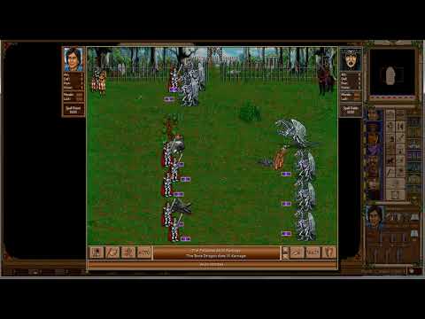 Heroes III WoG - 10 Paladins vs 6 Bone Dragons