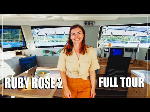 SEAWIND 1370 CATAMARAN FULL TOUR! Part 1: Deck, Cockpit, Saloon & Galley
