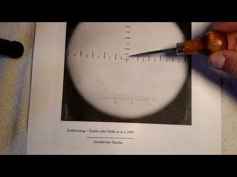 Entfernungsermittlung mit Doppelfernrohr und Strichplatte am Beispiel des EDF 7x40 der NVA