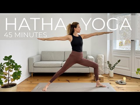 Daily Hatha Yoga Practice Strong and Calm | 45 Min Yoga Class