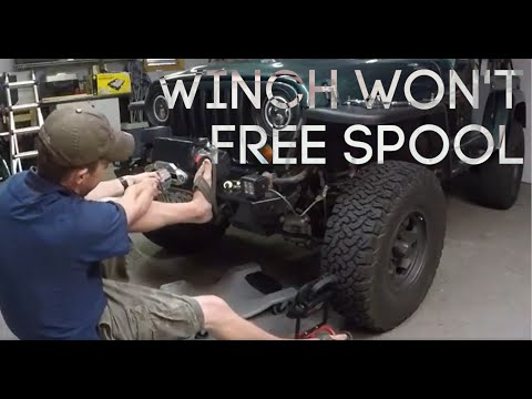 Smittybilt XRC9500 winch won't free spool