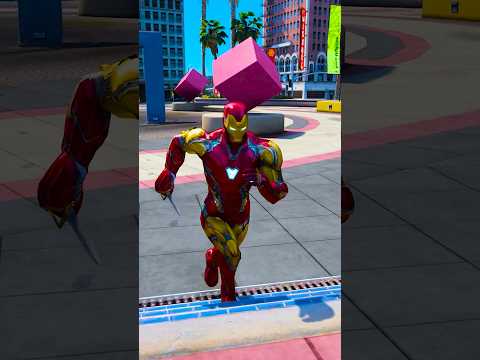 GTA V IRON MAN SAVING BABY TIGER #shorts | TrenX