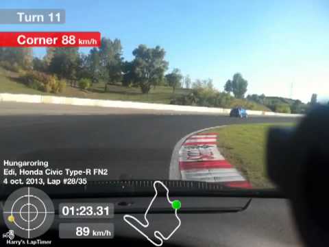 Hungaroring track day 04.10.2013  Honda Civic Type-R FN2 liber
