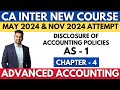 AS - 1 | Disclosure of Accounting Policies | Ch - 4 | CA INTER Advanced Accounting | CA Parag Gupta