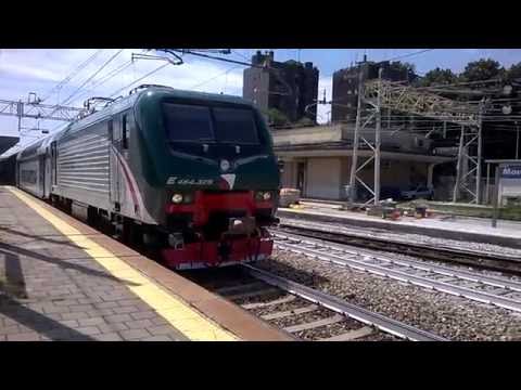 E464 326 Trenord+6 2 piani XMPR e Trenord - Monza 02/08/2016