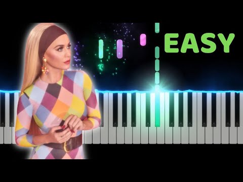 Katy Perry - NEVER REALLY OVER - Easy Piano Tutorial with SHEET MUSIC