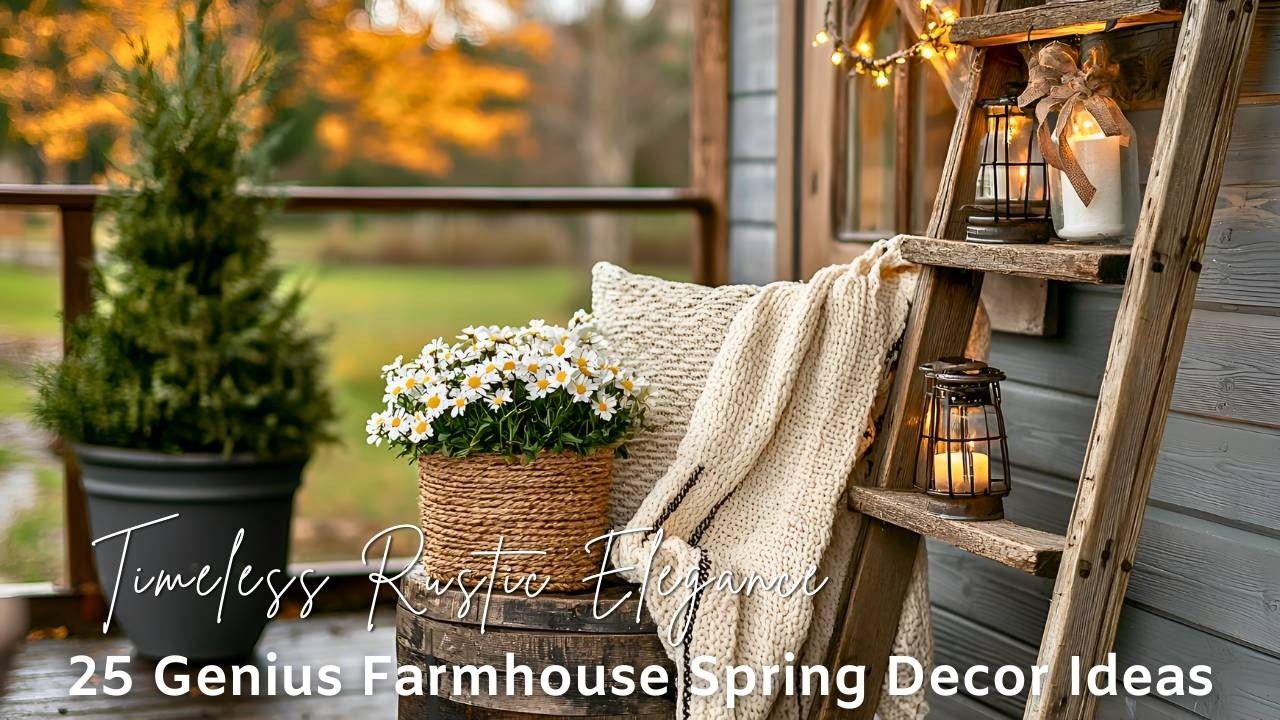 25 Genius Farmhouse Spring Decor Ideas | Timeless Rustic Elegance