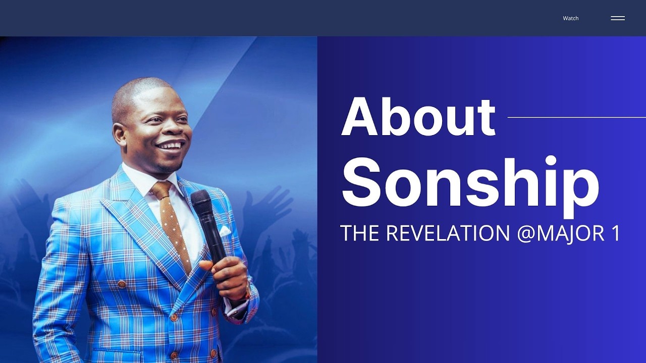 The Revelation of Sonship | TYPES OF SPIRTUAL GROWTH | MAJOR 1
