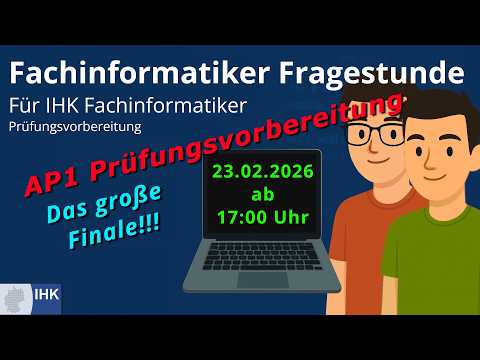 AP1 Prüfungsvorbereitung - Großes Finale Live  - Fachinformatiker IHK - Fragestunde AP 1