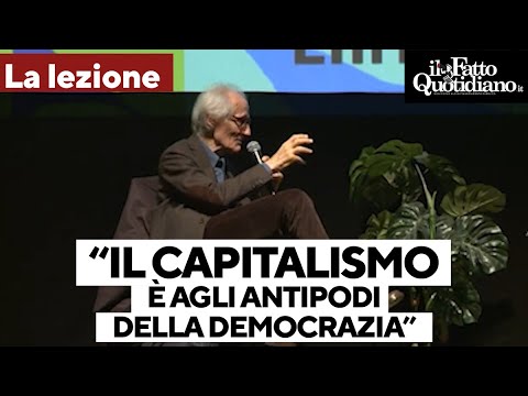 La lezione di Canfora: "Non c'è niente di più lontano dalla democrazia come il capitalismo"
