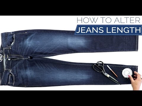 Class 33 - How to alter your Jeans length keeping the original hem - DIY