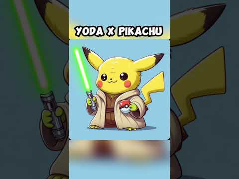 YODA X PiKACHU(AI art)#ai #aiart #pokemon #shorts
