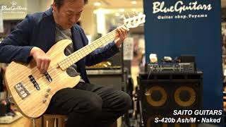 Video thumbnail for Blue Guitars - SAITO GUITARS / S-420b Ash/M & Alder/R by Blue Guitars