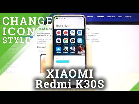 Display Settings in XIAOMI Redmi K30S – Change Icon Size