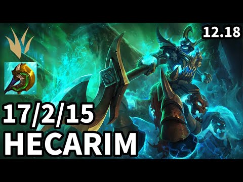 Hecarim Jungle vs Zac - Ranked Master - Patch KR 12.18