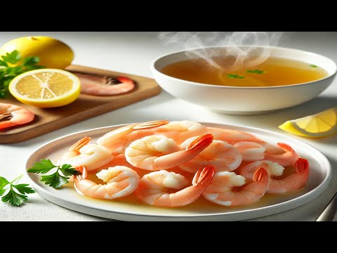 How to Cook Shrimp - Poaching in Chicken Stock | Perfectly Juicy Shrimp Techniques