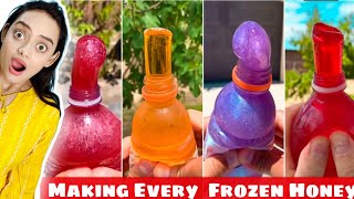 Trying Viral FROZEN HONEY JELLY Hack | Making EVERY FROZEN JELLY Challenge|Frozen Honey @CoinDCX