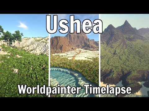 Worldpainter Timelapse - The continent of Ushea