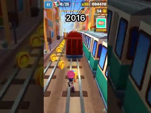 Evolution Of Subway Surfers 😢 #subwaysurfers #evolution #nostalgia #shorts #youtubeshorts