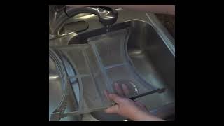 Wash the dryer lint screen regularly to keep your clothes dryer working properly