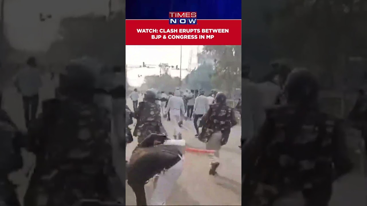MP Poll Results: Clash Erupts Between BJP & Congress Workers In Shajapur #shorts