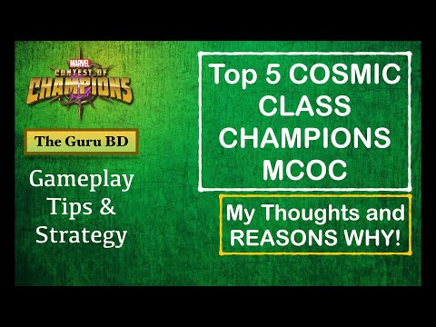 Top 5 COSMIC CLASS CHAMPIONS MCOC