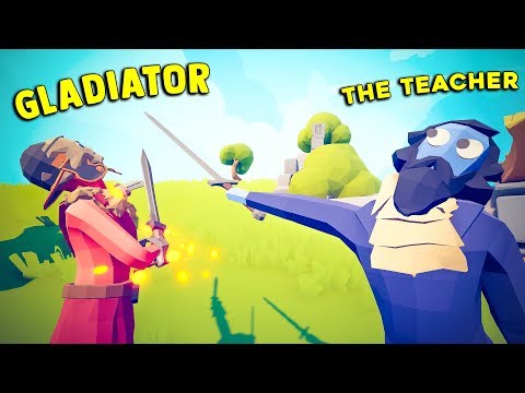 Gladiators Units 1v1 The Teacher - TABS Modded Gameplay