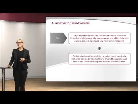 Insolvenzrecht für Mitarbeiter Teil 1