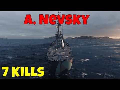 A. Nevsky Soviet Cruiser | 7 Kills, Conf, Double Strike, Dreadnought, 192k Dmg | World of Warships