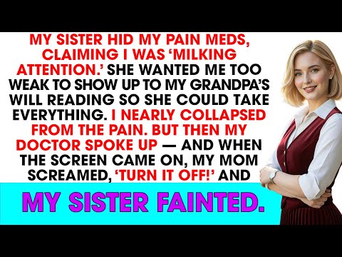 My sister hid my pain meds for ‘milking attention’—until my doctor exposed her at the will reading.