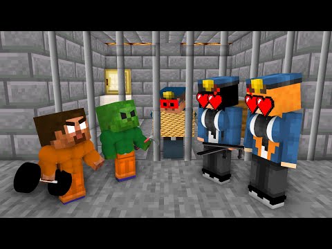 Insane Minecraft Prison Break with Buff Herobrine & Zombie!