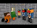 Minecraft, PRISON BREAK + Body Builder Herobrine & Zombie