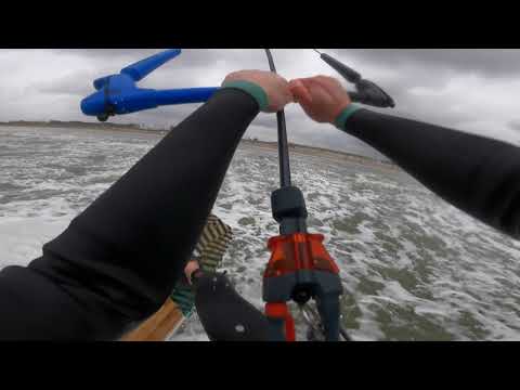 Kitesurfing 1-Footer Jump on the Harlem Pro 12m