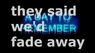 A Day To Remember - Heres To The Past (Lyrics!)