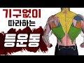 턱걸이기구❌ 운동도구 '없이' 따라하는 등운동 BEST 4 홈트레이닝