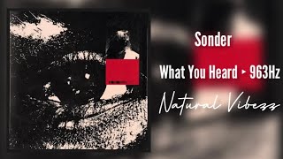 (963Hz) Sonder - What You Heard