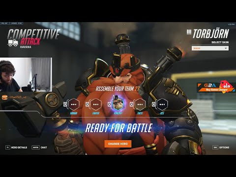 21K DMG! GM! DAFRAN SHOWING HIS NASTY SKILL AS TORBJORN OVERWATCH 2 RANKED GAMEPLAY SEASON 4