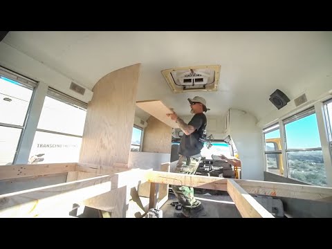Budget Mini School Bus Conversion Build Timelapse - Part 1
