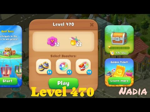 Gardenscapes Level 470🥀. No Boosters used