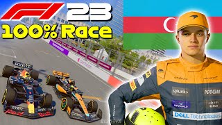 F1 23 - Let's Make Norris World Champion #5: 100% Race Baku