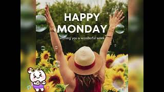 Good Morning | Happy Monday gif WhatsApp Status with Music 🎶 | Monday Wallpaper | #monday 👍
