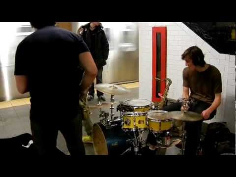 Moon Hooch (NY subway, 3/9/2012)