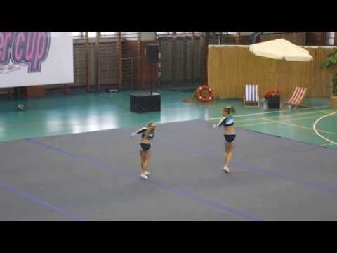 Spirit cheer cup 2013 Sharks double synchro tumble junior Elen a Niki