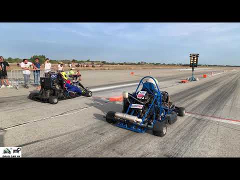 Drag Kart Racing Kawasaki ZX10R vs Suzuki Gsxr 600 drag race 1/4 mile 🚦 - 4K