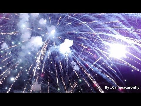 Riprese Aeree Drone Fuochi d'Artificio Moncrivello (To) - Aerial Video Fireworks