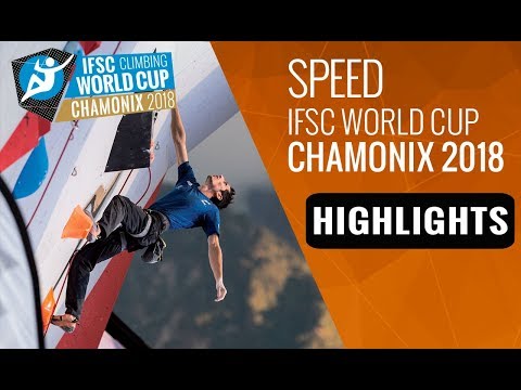 IFSC Climbing World Cup Chamonix 2018 - Speed Finals Highlights