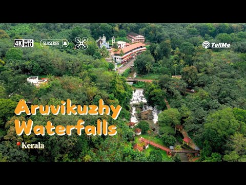 Exploring the cascading Aruvikuzhy Waterfalls I Kerala