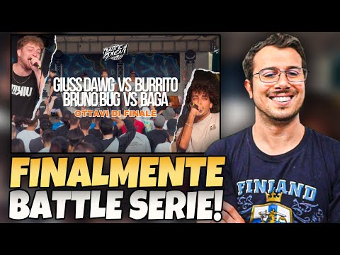 Reaction a GIUSS DAWG vs BURRITO / BRUNO BUG vs BAGA - CARPE DIEM - OTTAVI di FINALE