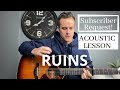 Maverick City Music Ruins Acoustic Guitar Lesson Tutorial EASY