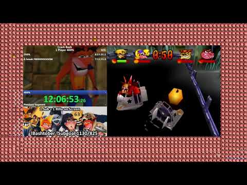 CRASH BASH 400% Speedrun in 15:48:09 | 🎃 FINAL DAY Bashtober 🎃 (Part 2/2)